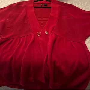 New Directions Vibrant Red Women's Cardigan